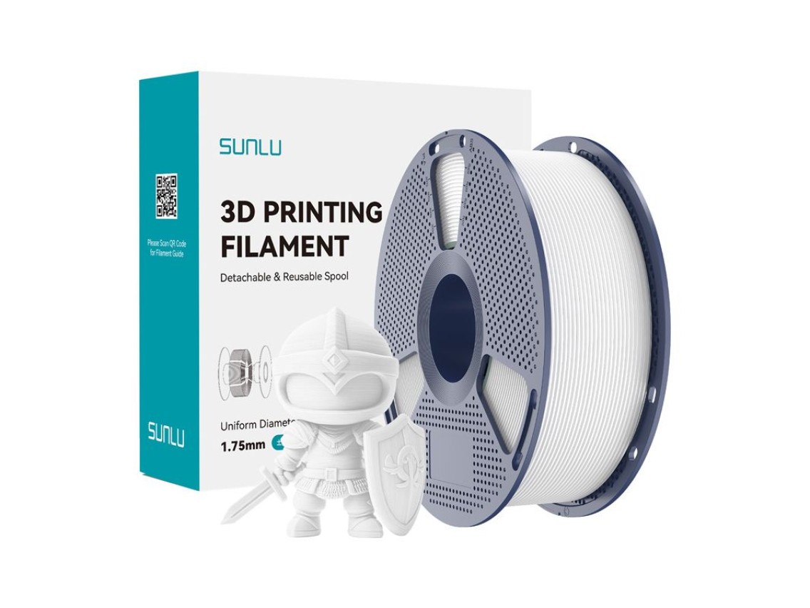 Filamento Sunlu PLA+ (Branco)