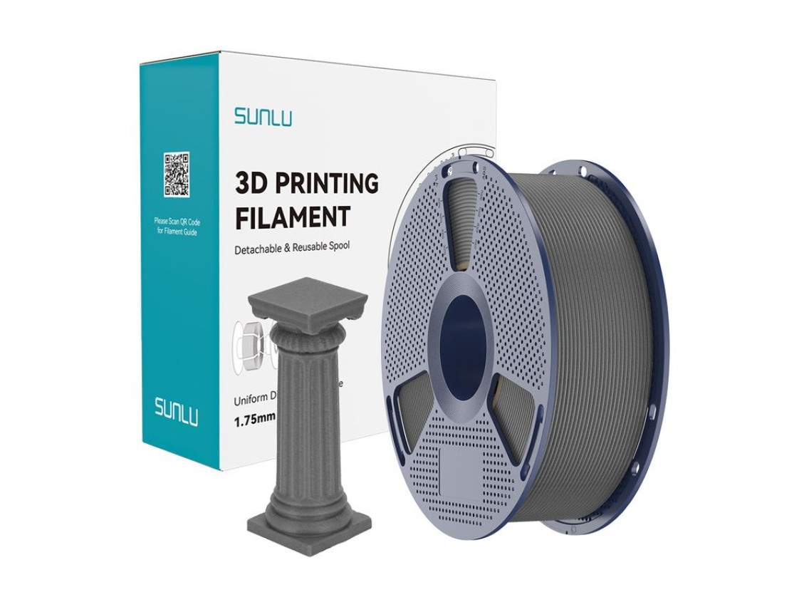 Filamento Sunlu PLA M�rmore de Alta Velocidade Szary Beton