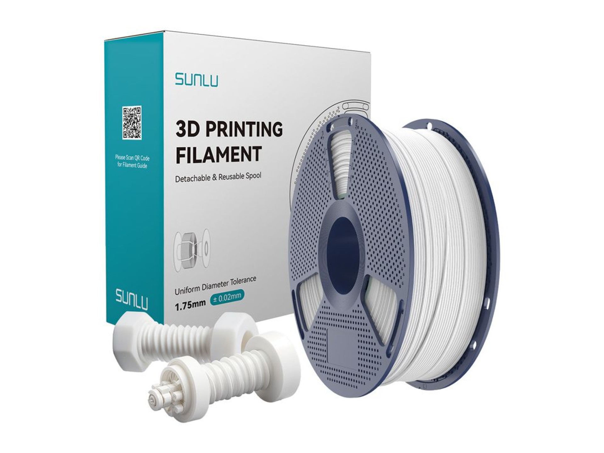 Sunlu High-Speed ABS Filament (White)