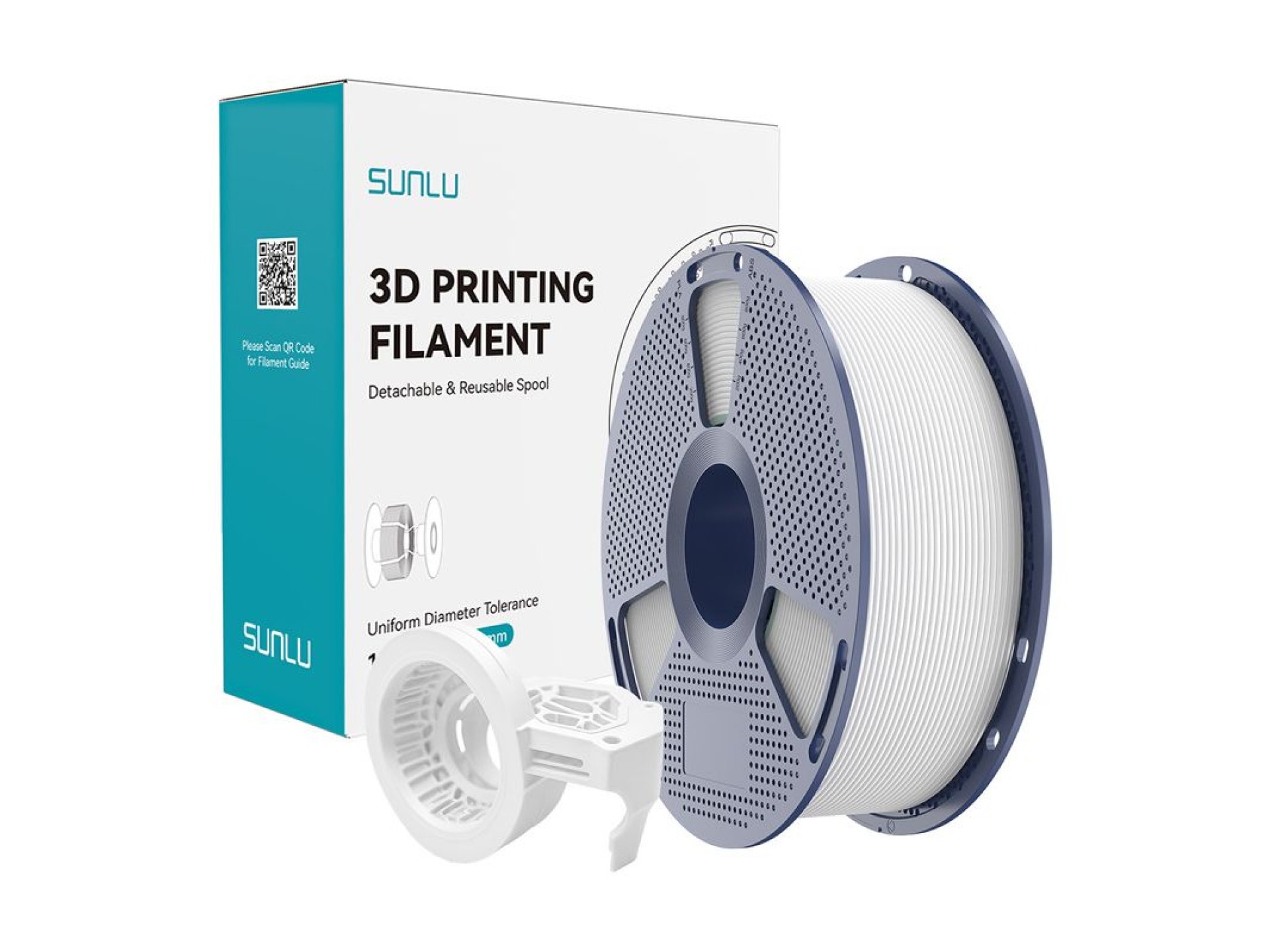 Filamento PETG fosco de alta velocidade Sunlu (branco)