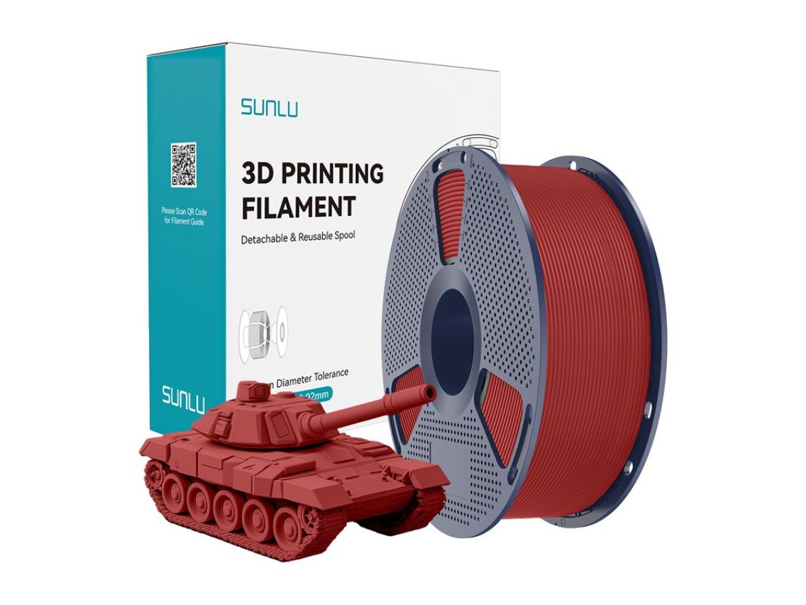 Sunlu PLA+ High-Speed Red Filament