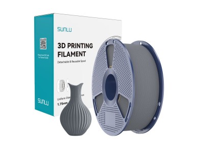 Filamento PLA Cinza Cl�ssico Sunlu 1,75mm 1KG