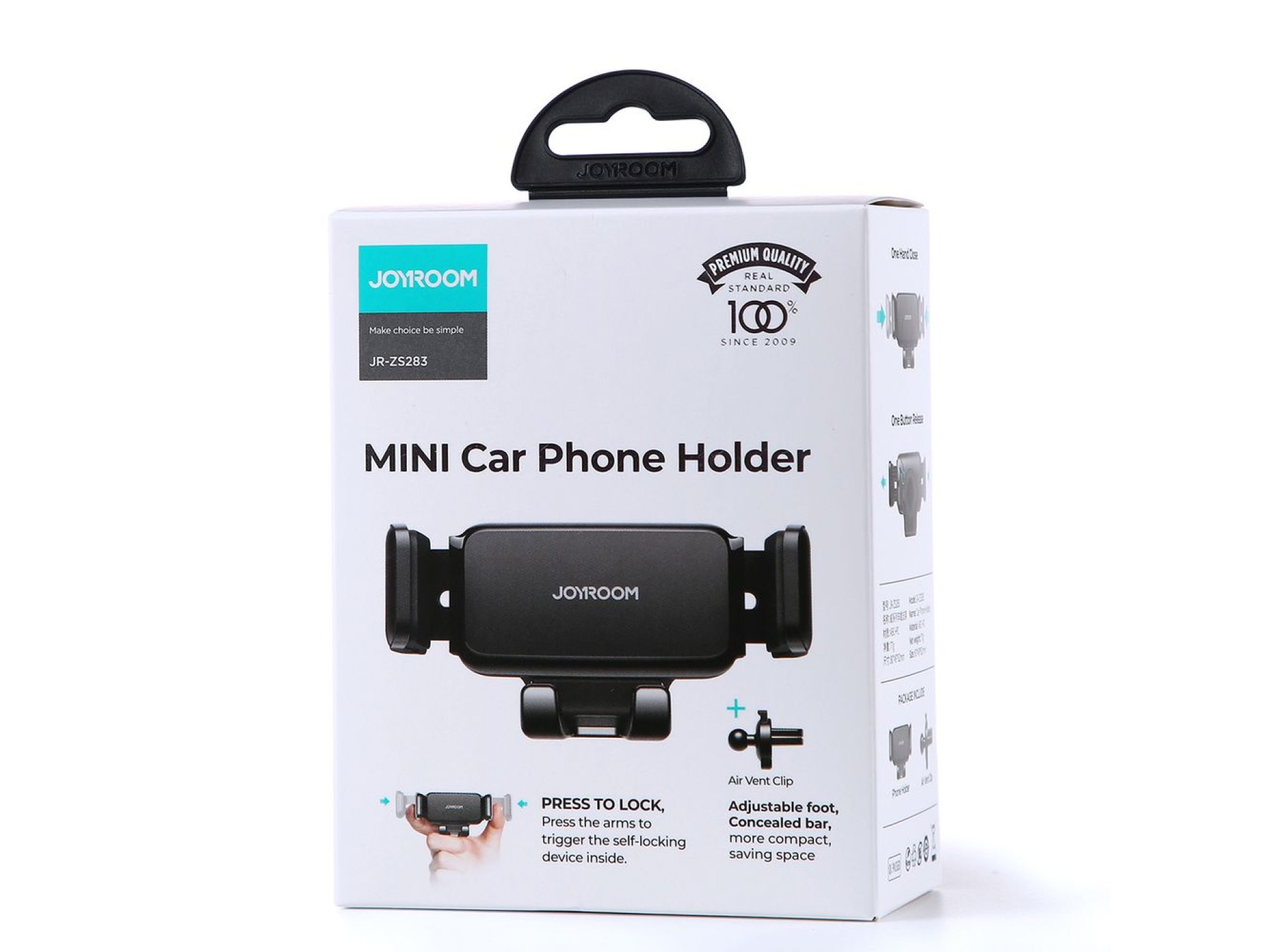 Suporte para celular veicular Joyroom JR-ZS283 para saída de ar - Preto
