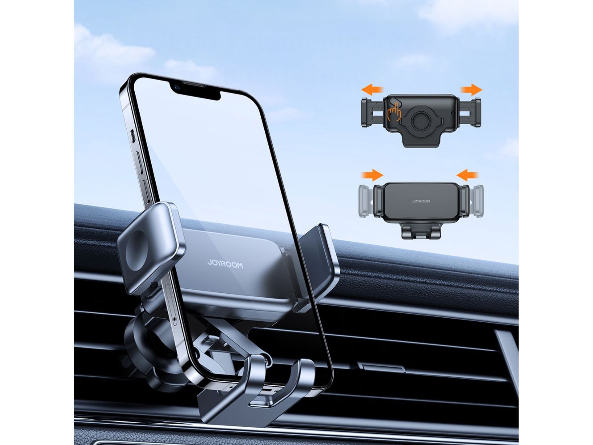 Suporte para celular veicular Joyroom JR-ZS283 para saída de ar - Preto