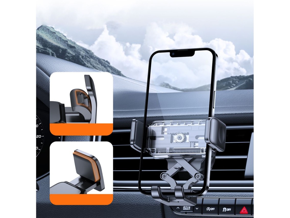 Suporte para celular veicular Joyroom JR-ZS283 para saída de ar - Preto