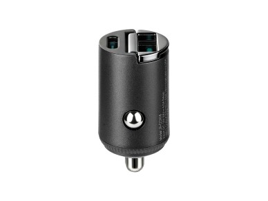 Cargador de coche Joyroom JR-CCN18 de 65 W con puertos USB-A y USB-C - Negro