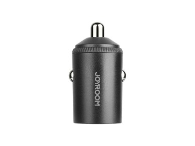 Cargador de coche Joyroom JR-CCN18 de 65 W con puertos USB-A y USB-C - Negro