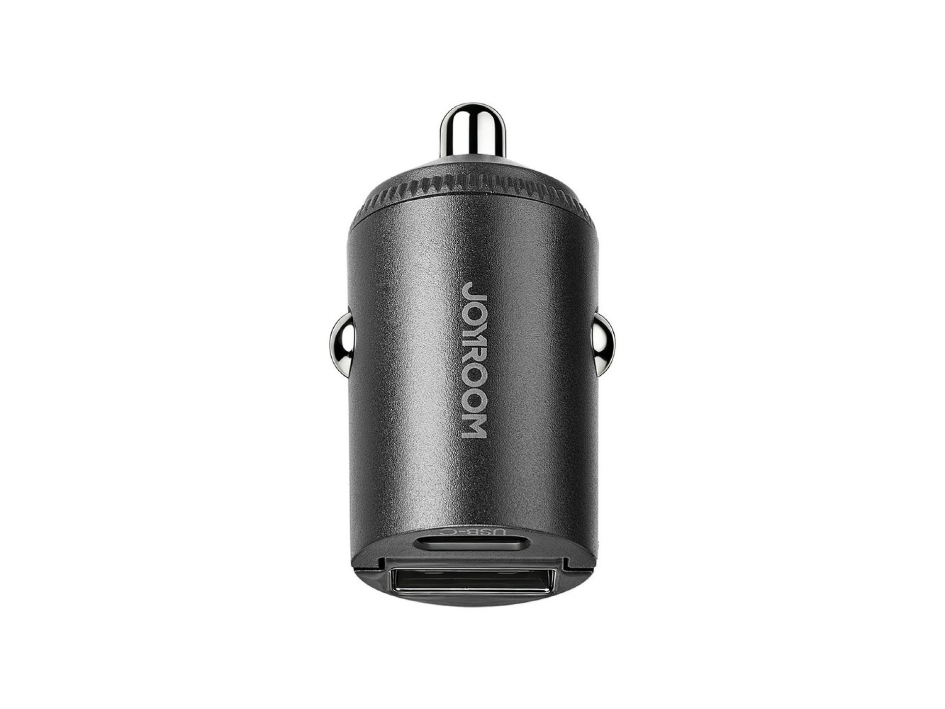 Cargador de coche Joyroom JR-CCN18 de 65 W con puertos USB-A y USB-C - Negro