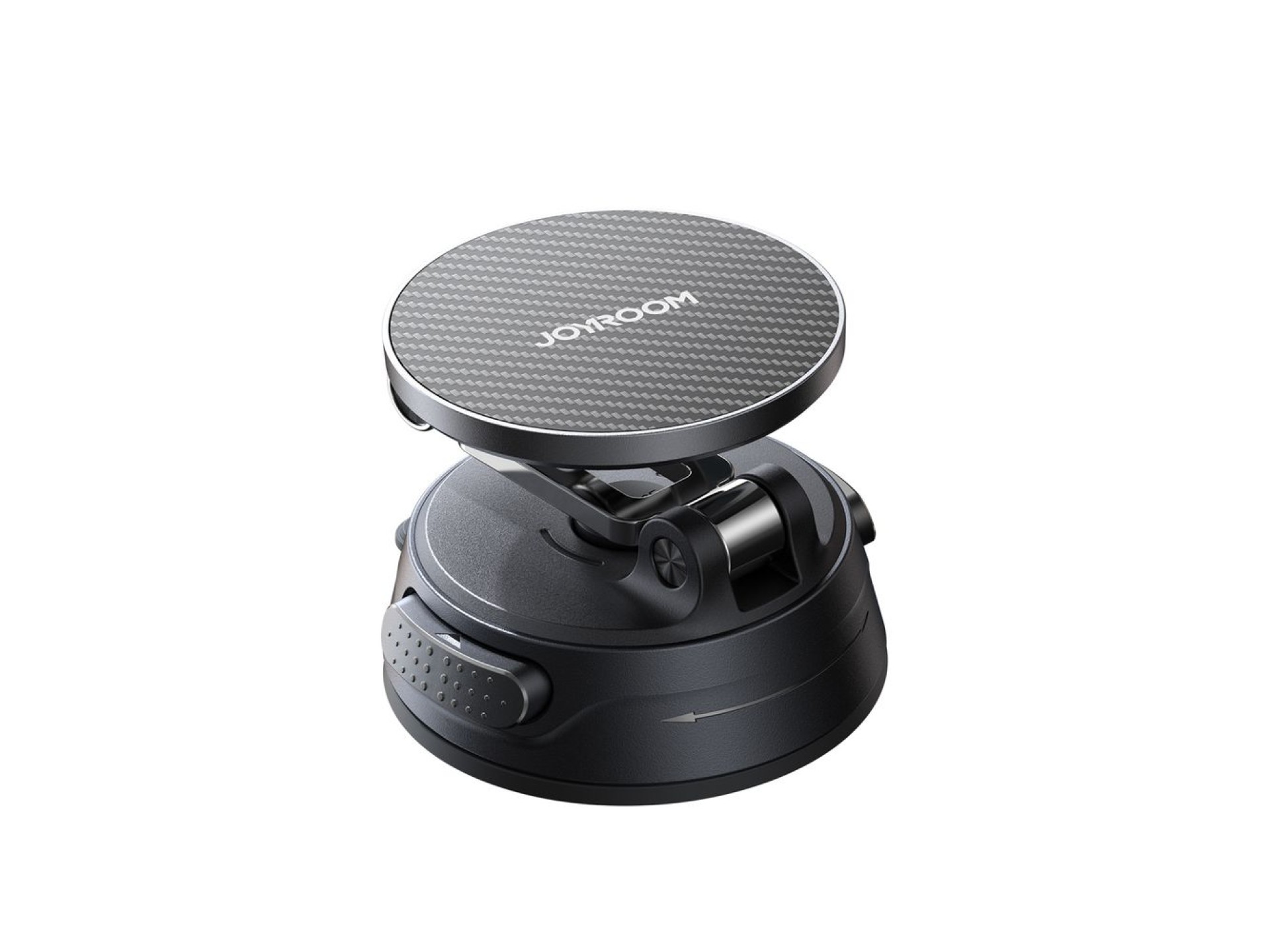 Joyroom JR-ZS51 magnetic car holder with suction cup for windshield or dashboard - black