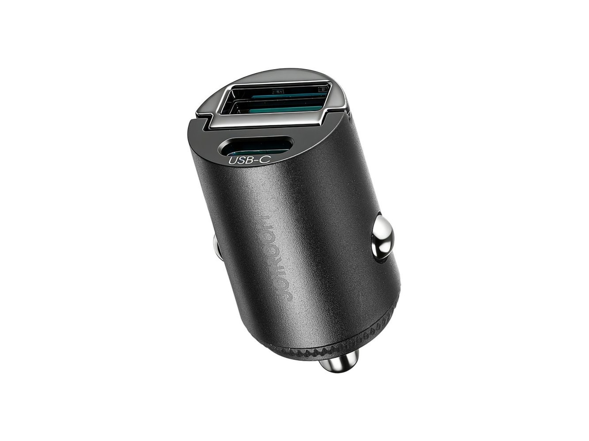 Cargador de coche Joyroom JR-CCN18 de 65 W con puertos USB-A y USB-C - Negro