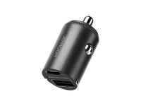 Cargador de coche Joyroom JR-CCN18 de 65 W con puertos USB-A y USB-C - Negro Cargador de coche Joyroom JR-CCN18 de 65 W con puertos USB-A y USB-C - Negro