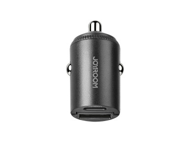 Cargador de coche Joyroom JR-CCN18 de 65 W con puertos USB-A y USB-C - Negro