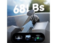 Joyroom JR-ZS51 magnetic car holder with suction cup for windshield or dashboard - black Joyroom JR-ZS51 magnetic car holder with suction cup for windshield or dashboard - black