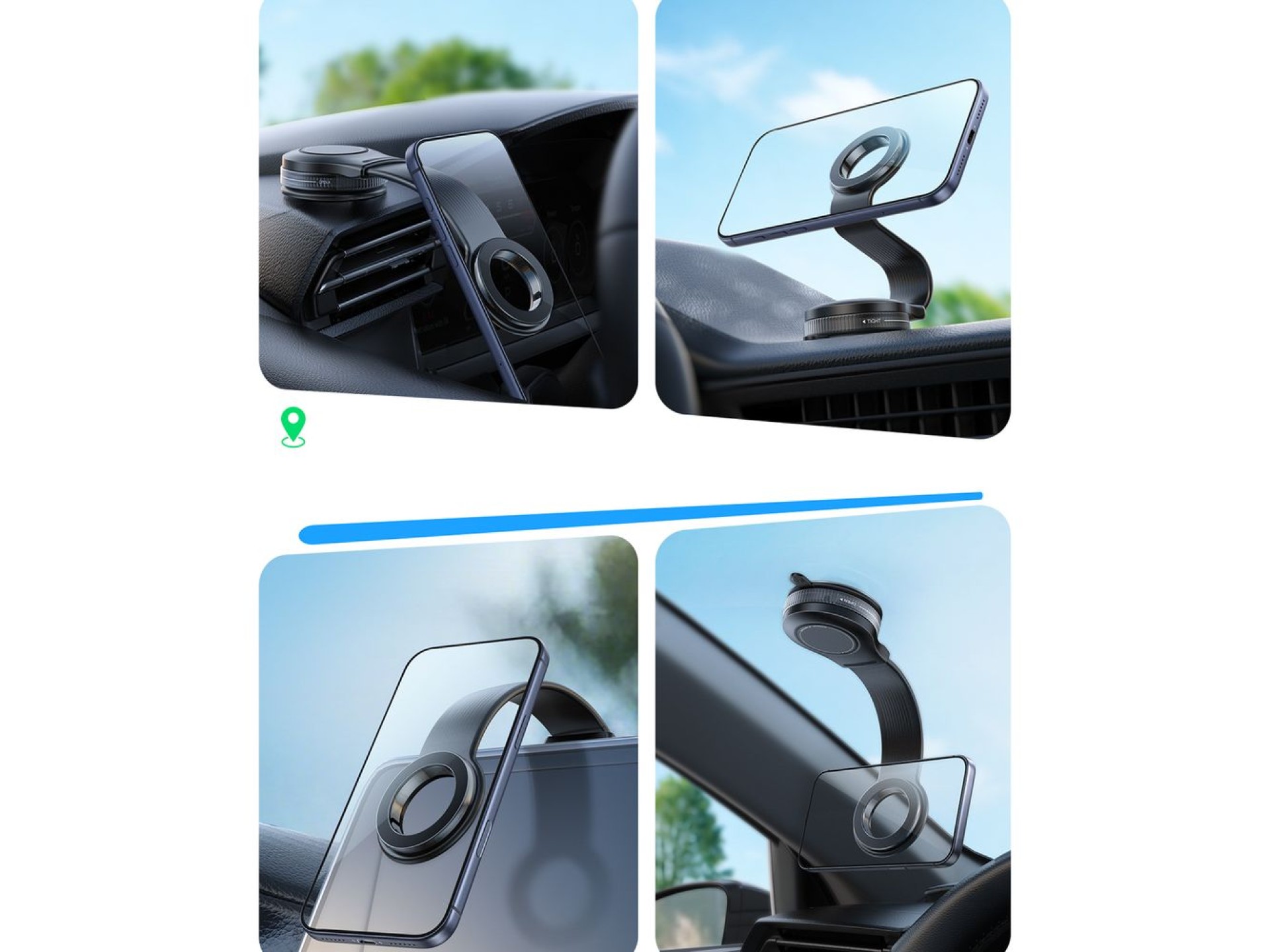 Joyroom JR-ZS518 Bendable Magnetic Phone Holder-Black