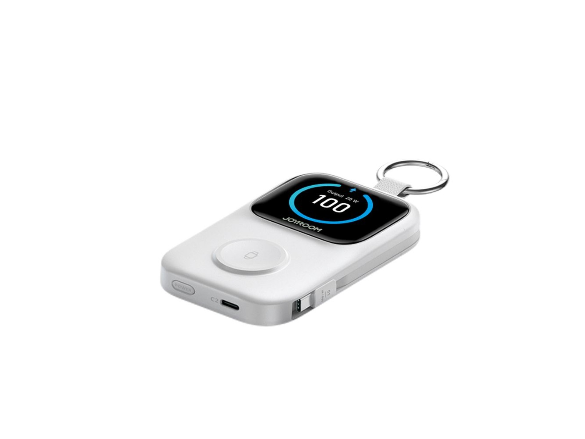 Joyroom JR-W19 5000mAh Powerbank with 5W Wireless Watch Charging - White