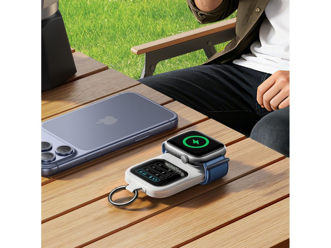 Joyroom JR-W19 5000mAh Powerbank with 5W Wireless Watch Charging - White