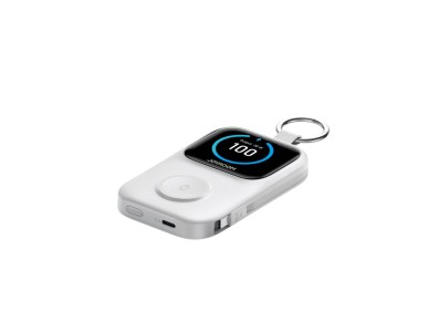 Joyroom JR-W19 Powerbank de 5000mAh com carregamento sem fio de 5W para rel�gios - Branco