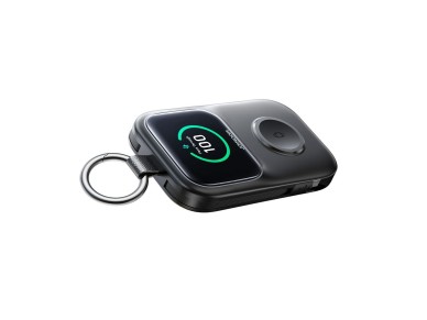 Joyroom JR-W19 5000mAh Powerbank with 5W Wireless Watch Charging - Black Joyroom JR-W19 5000mAh Powerbank with 5W Wireless Watch Charging - Black