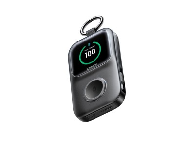 Joyroom JR-W19 5000mAh Powerbank with 5W Wireless Watch Charging - Black Joyroom JR-W19 5000mAh Powerbank with 5W Wireless Watch Charging - Black