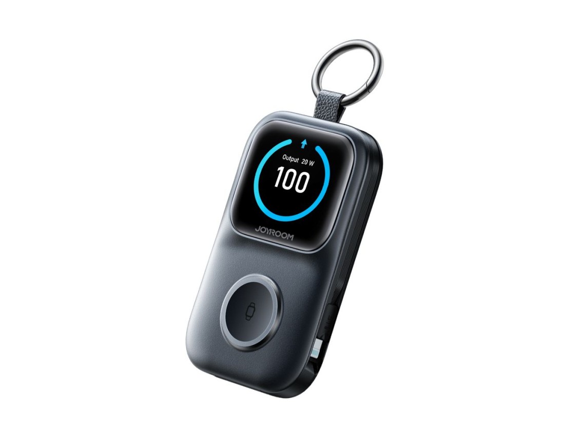 Batería externa Joyroom JR-W19 de 5000 mAh con carga inalámbrica de 5 W para relojes - Negra