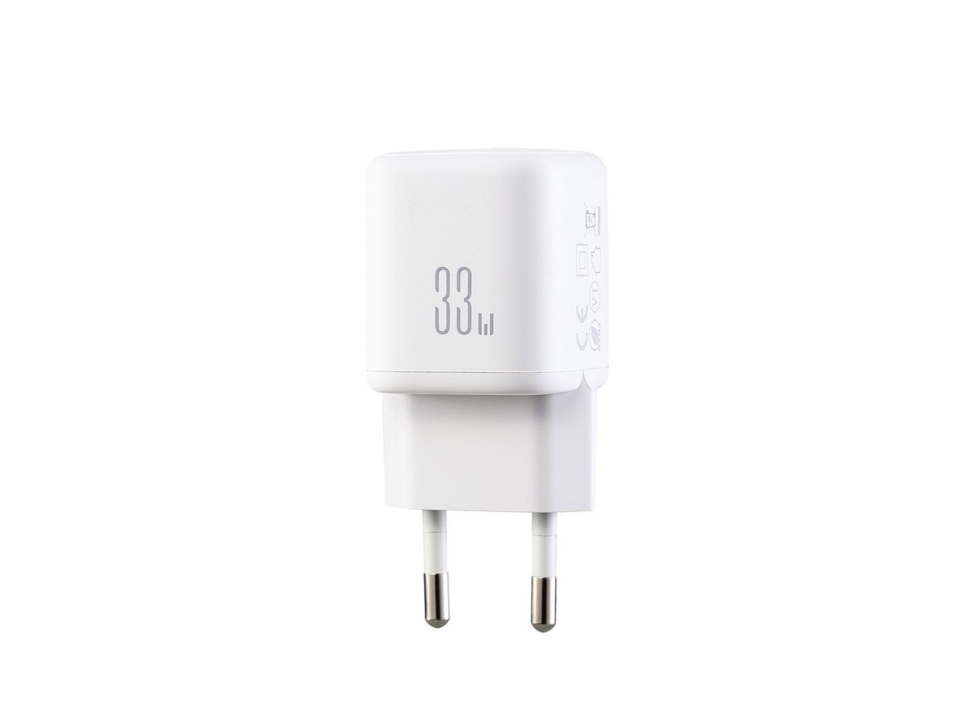 Carregador de parede Joyroom JR-TG7 de 33 W com portas USB-A e USB-C e cabo USB-C para USB-C de 60 W
