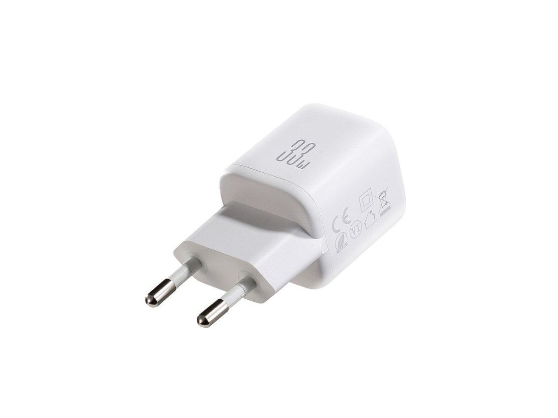 Carregador de parede Joyroom JR-TG7 de 33 W com portas USB-A e USB-C e cabo USB-C para USB-C de 60 W
