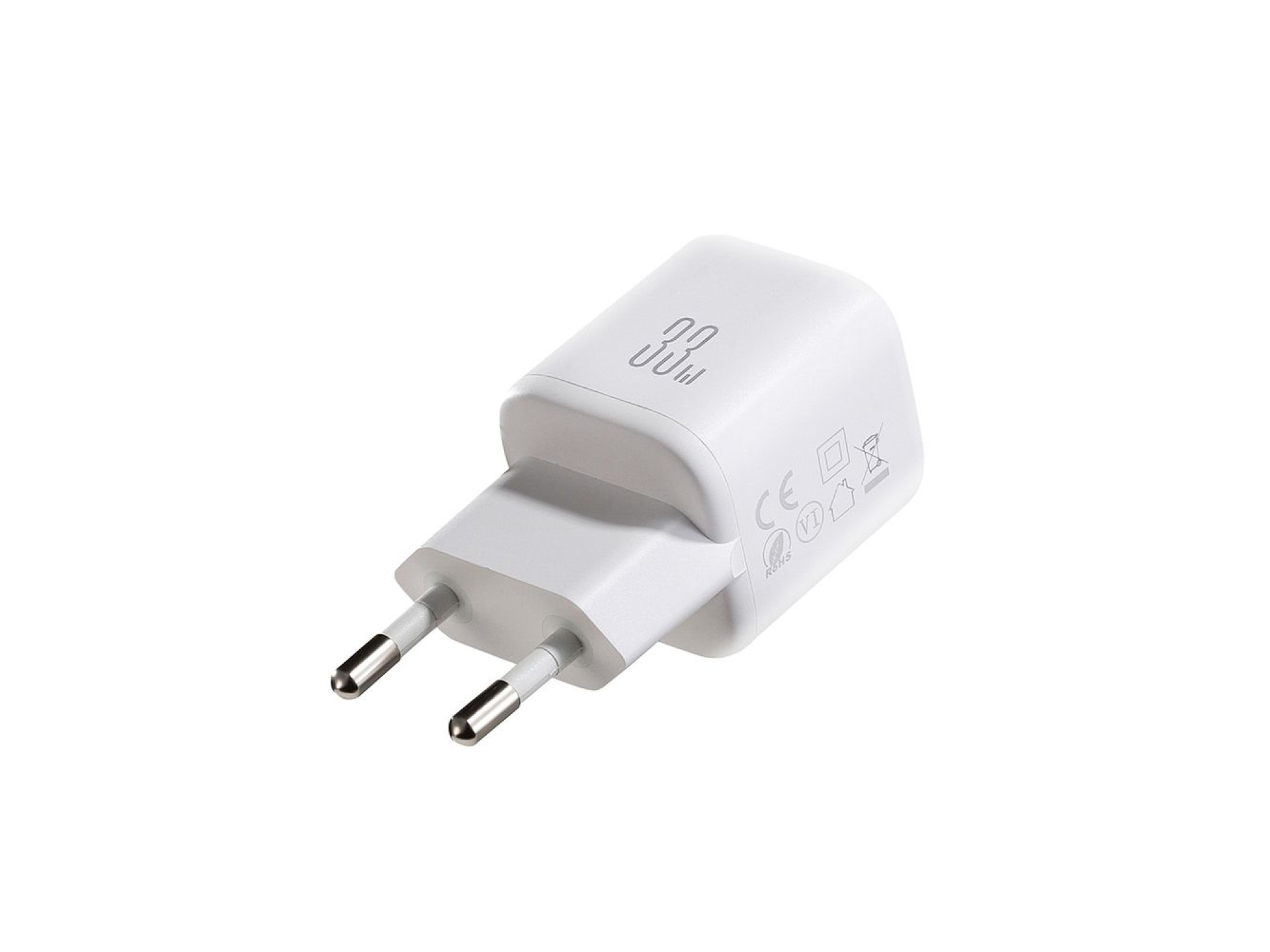 Carregador de parede Joyroom JR-TG7 de 33 W com portas USB-A e USB-C e cabo USB-C para USB-C de 60 W