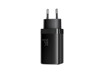 Carregador de parede Joyroom JR-TG10 65W GaN 2x USB-C + USB-A com cabo USB-C de 1,2m e potência de 1 Carregador de parede Joyroom JR-TG10 65W GaN 2x USB-C + USB-A com cabo USB-C de 1,2m e potência de 1