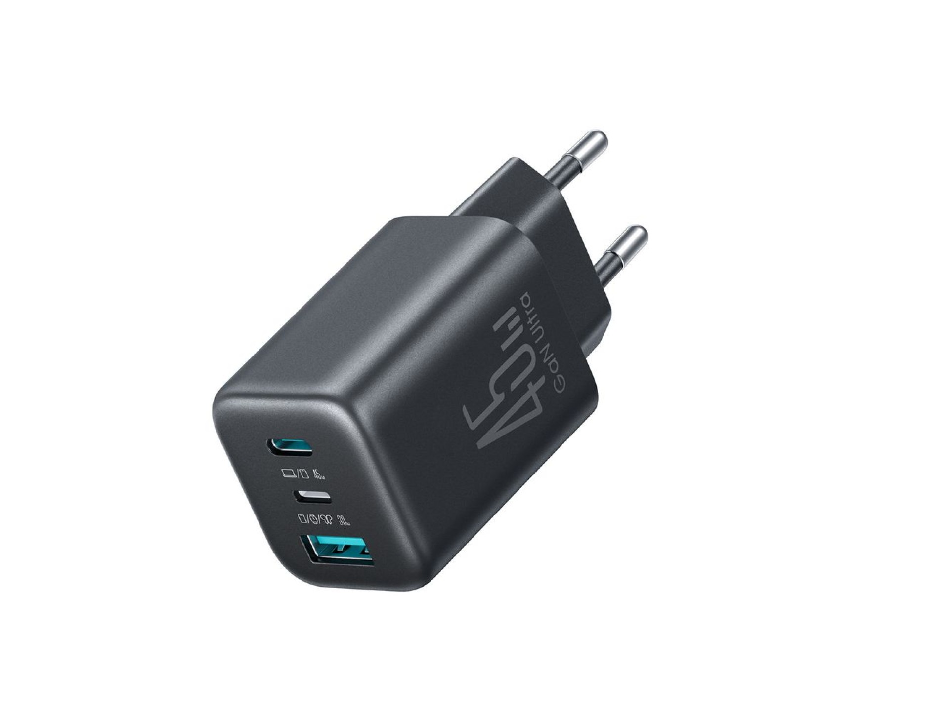 Joyroom JR-TO1 GaN 45 USB-C Lightning USB-A Wall Charger - Black