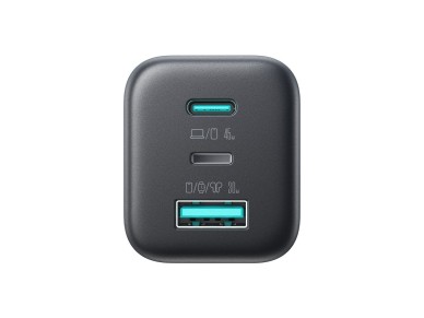 Joyroom JR-TO1 GaN 45 USB-C Lightning USB-A Wall Charger - Black Joyroom JR-TO1 GaN 45 USB-C Lightning USB-A Wall Charger - Black