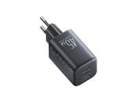 Joyroom JR-TO1 GaN 45 USB-C Lightning USB-A Wall Charger - Black Joyroom JR-TO1 GaN 45 USB-C Lightning USB-A Wall Charger - Black