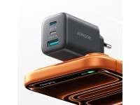 Joyroom JR-TO1 GaN 45 USB-C Lightning USB-A Wall Charger - Black Joyroom JR-TO1 GaN 45 USB-C Lightning USB-A Wall Charger - Black