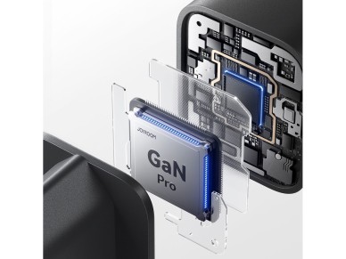 Joyroom JR-TO1 GaN 45 USB-C Lightning USB-A Wall Charger - Black Joyroom JR-TO1 GaN 45 USB-C Lightning USB-A Wall Charger - Black