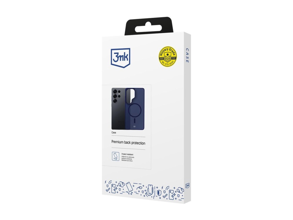 3mk Smoke MagCase for Samsung Galaxy S25 Ultra - Blue-Translucent