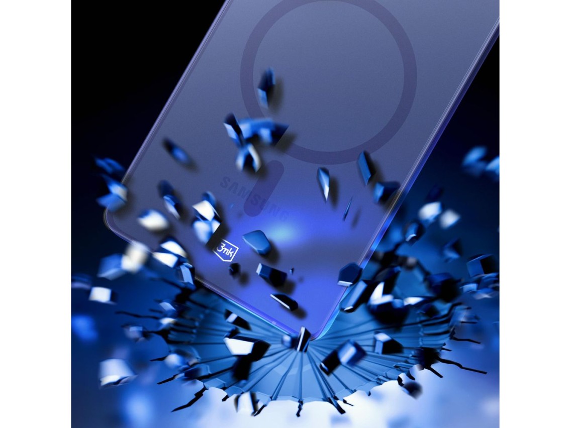 3mk Smoke MagCase for Samsung Galaxy S25 Ultra - Blue-Translucent
