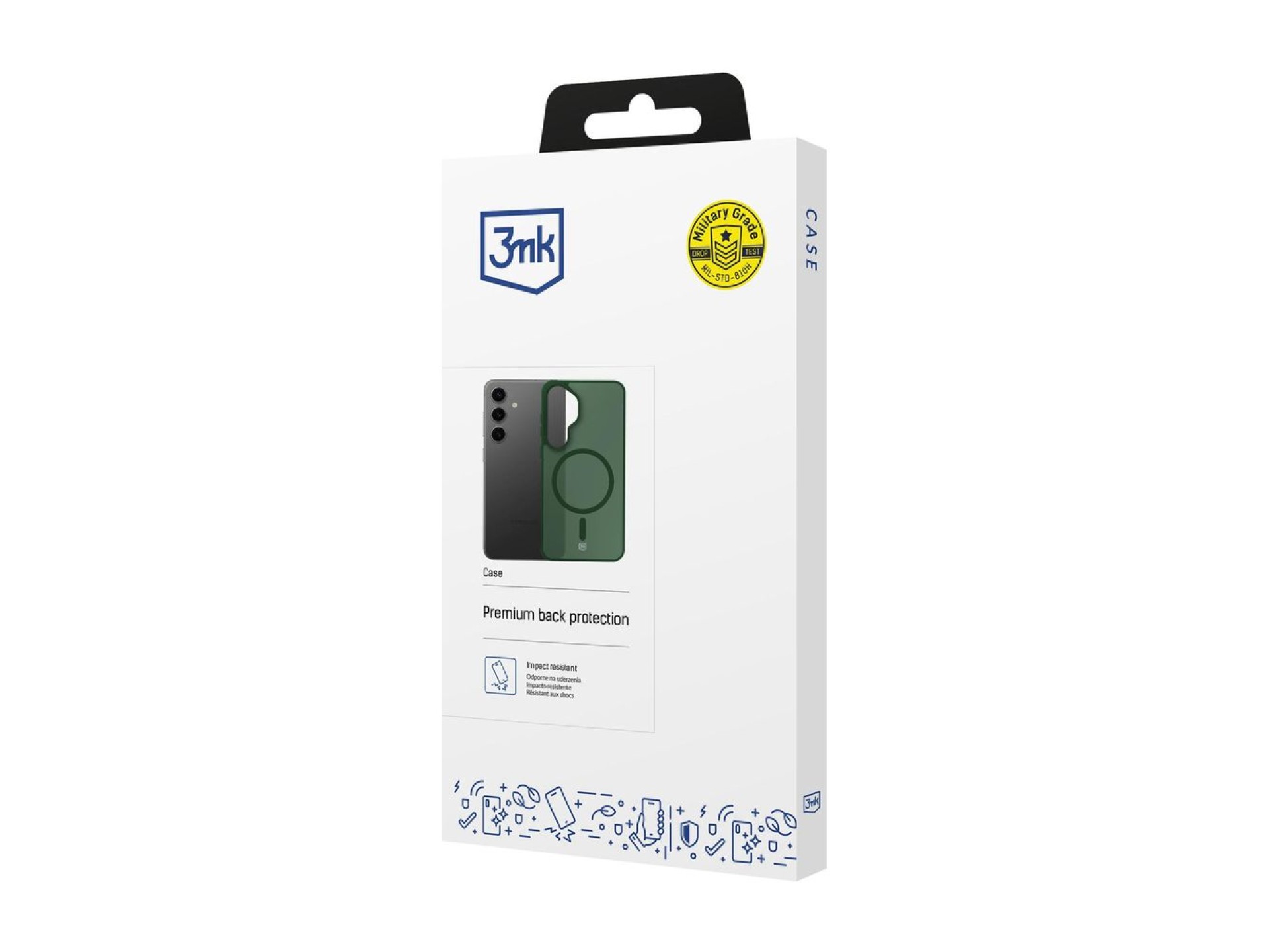 3mk Smoke MagCase for Samsung Galaxy S24 - Green-Translucent