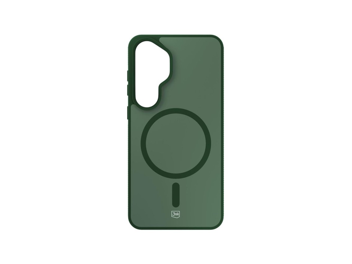 3mk Smoke MagCase for Samsung Galaxy S24 - Green-Translucent