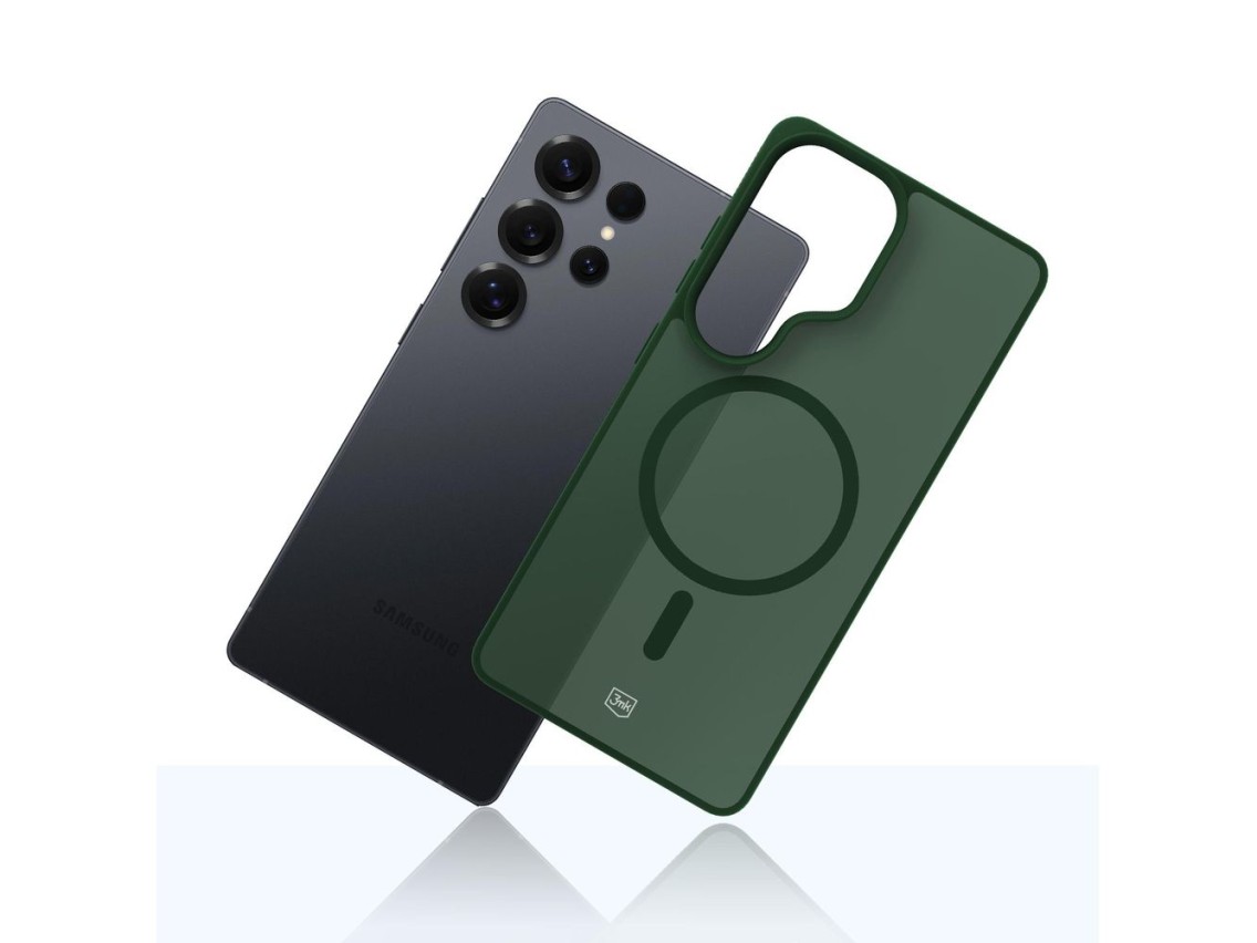 3mk Smoke MagCase for Samsung Galaxy S25 Ultra - Green-Translucent