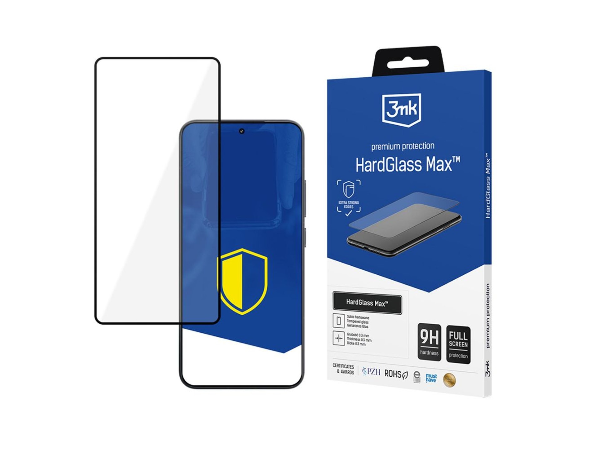 Cristal templado reforzado de pantalla completa 3mk HardGlass Max Negro para Xiaomi 15