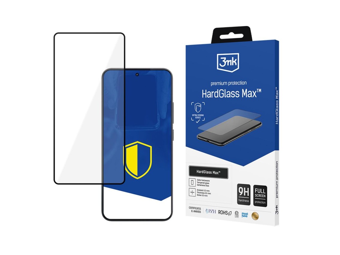 Cristal templado reforzado de pantalla completa 3mk HardGlass Max Negro para Xiaomi 15