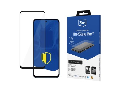 Reinforced full-screen tempered glass 3mk HardGlass Max Black for Xiaomi Redmi 12 Reinforced full-screen tempered glass 3mk HardGlass Max Black for Xiaomi Redmi 12