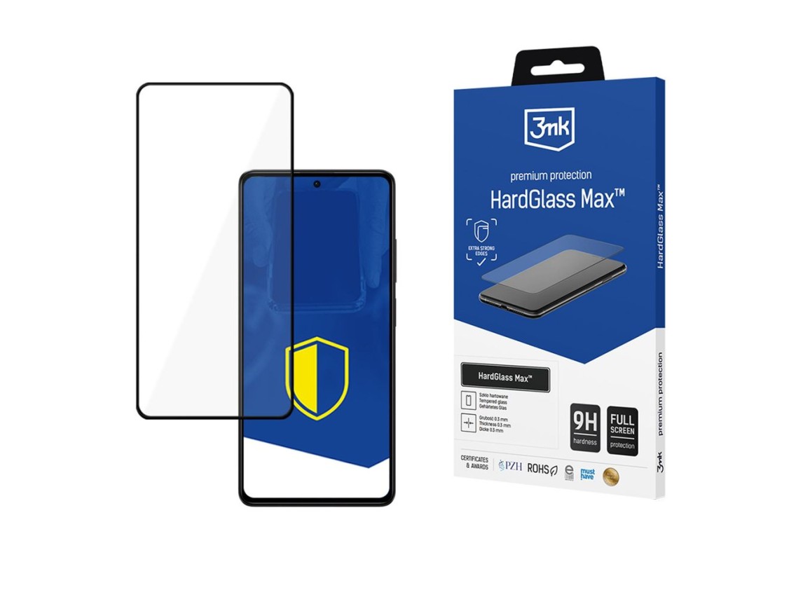3mk HardGlass Max Black Full Coverage Reinforced Tempered Glass for Google Pixel 8 5G