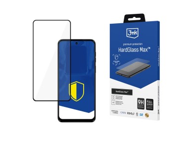 Reinforced full-screen tempered glass 3mk HardGlass Max Black for Motorola Moto G14 Reinforced full-screen tempered glass 3mk HardGlass Max Black for Motorola Moto G14