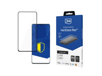 Pel�cula de Vidro Temperado Refor�ado com Cobertura Total 3mk HardGlass Max Preto para Oppo Reno 10 