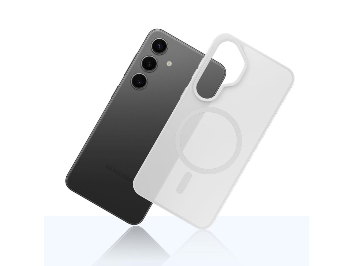 MagCase 3mk Smoke para Samsung Galaxy S25 - blanco transparente