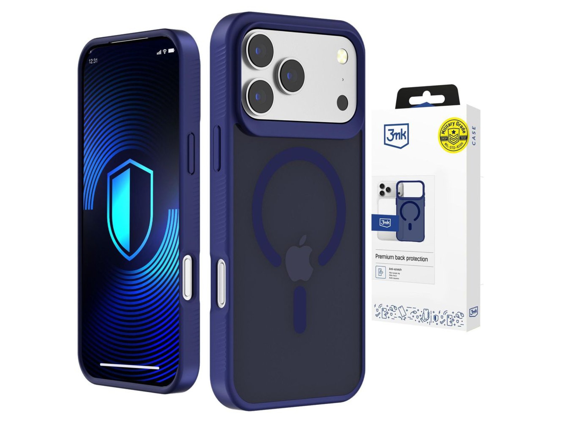 Funda MagCase 3mk Smoke para iPhone 17 Pro - Azul translúcido