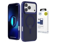 Funda MagCase 3mk Smoke para iPhone 17 Pro - Azul translúcido Funda MagCase 3mk Smoke para iPhone 17 Pro - Azul translúcido