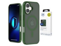 Capa MagCase 3mk Smoke para iPhone 16 - Verde Translúcido Capa MagCase 3mk Smoke para iPhone 16 - Verde Translúcido