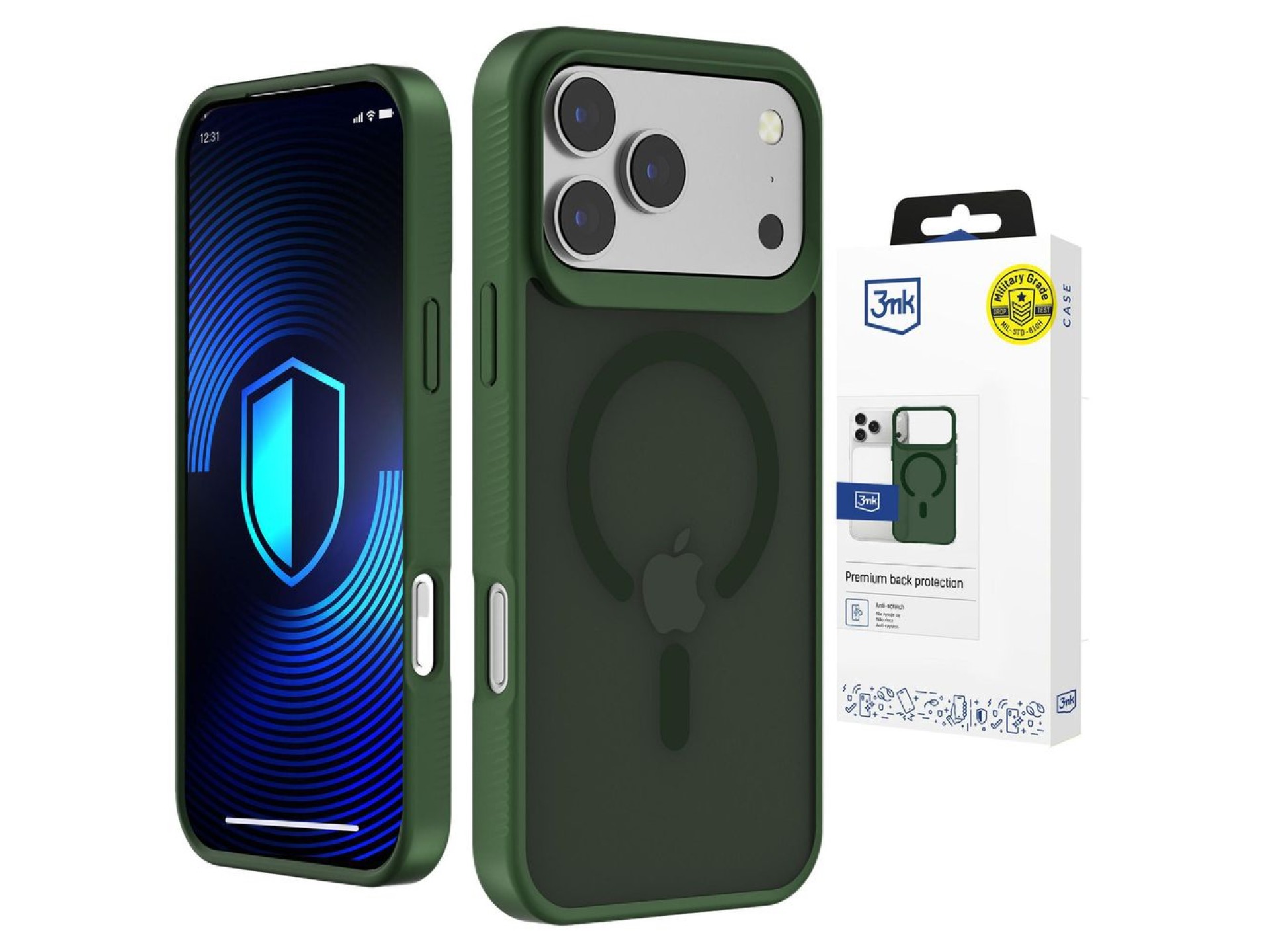 Funda MagCase 3mk Smoke para iPhone 17 Pro - Verde translúcido