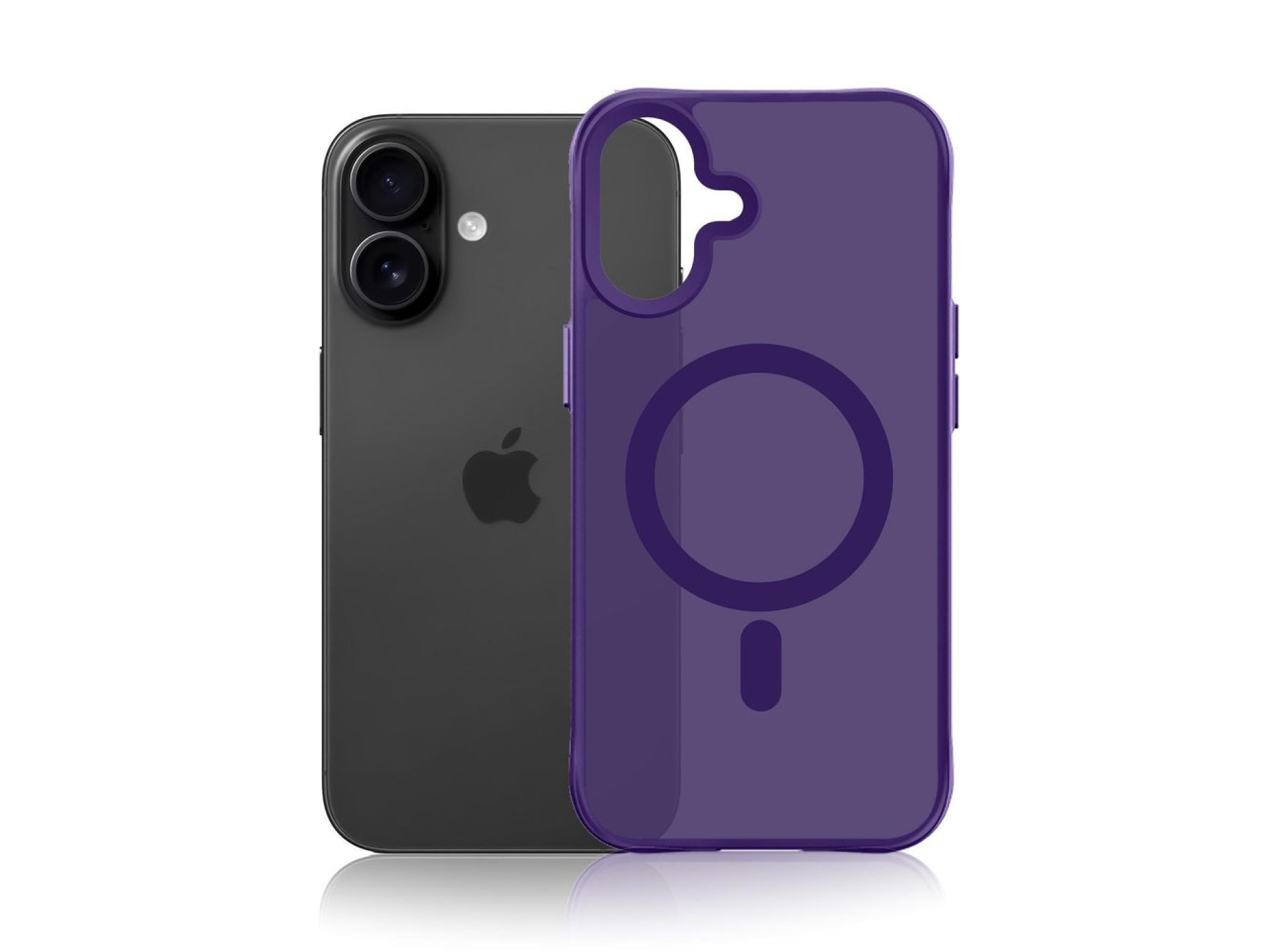 3mk Smoke MagCase for iPhone 16 - purple-translucent